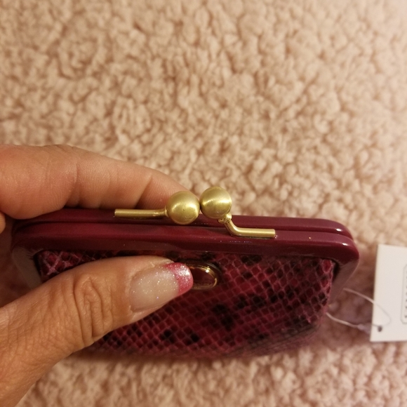 NWT Coach Raspberry Clutch, Kisslock & Wallet Set - Picture 5 of 9